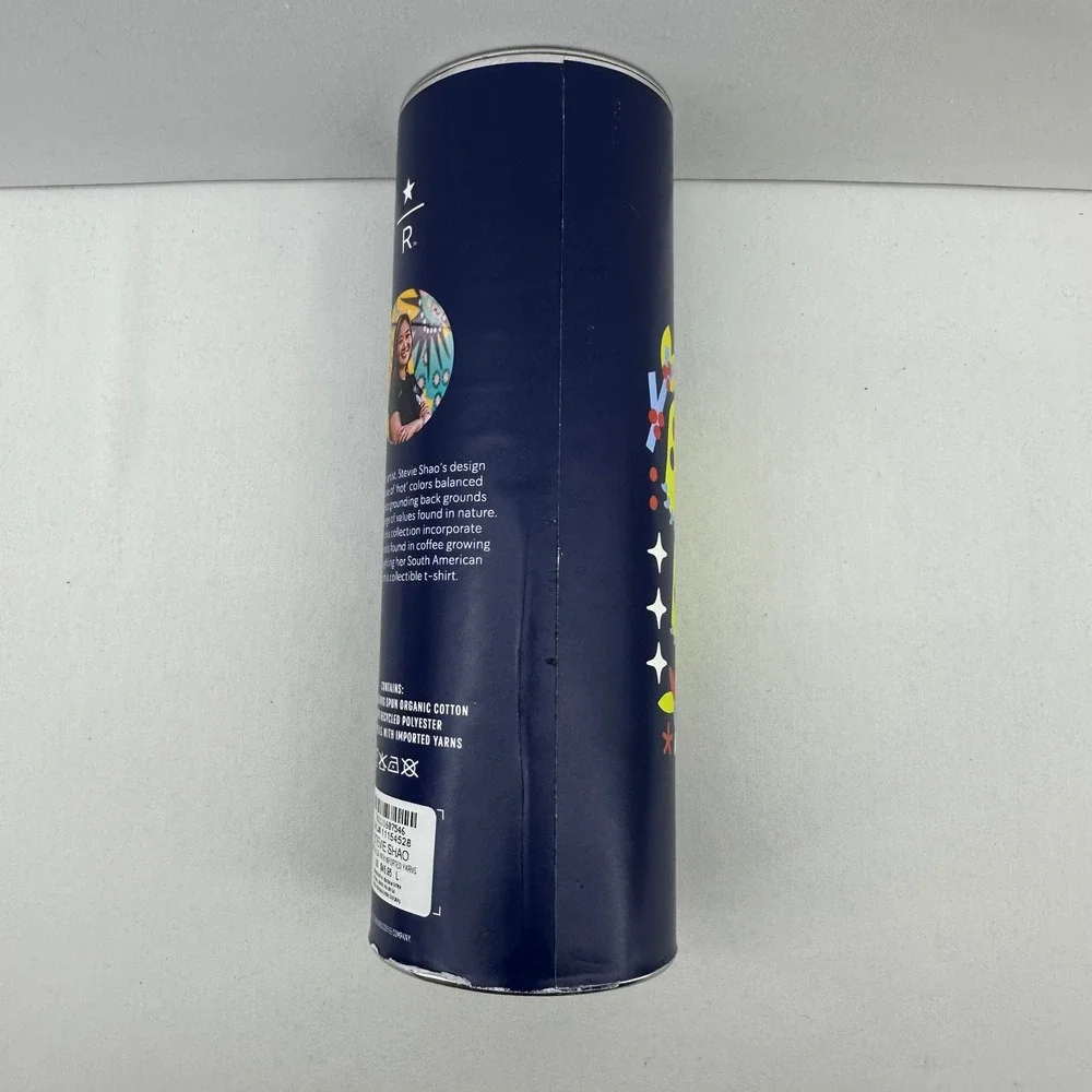 Starbucks Reserve Stevie Shao Collectible T-Shirt Large Artist Edition Tube‎ NWT